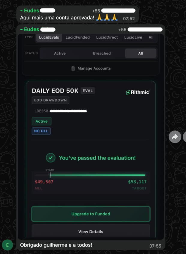 Eudes passou na avaliação da Lucid